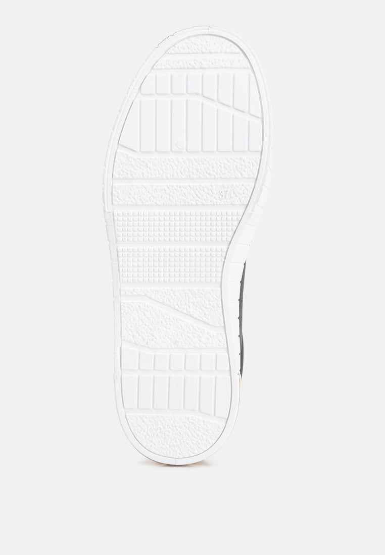 White sneaker outsole with textured tread and ribbed sidewall pattern