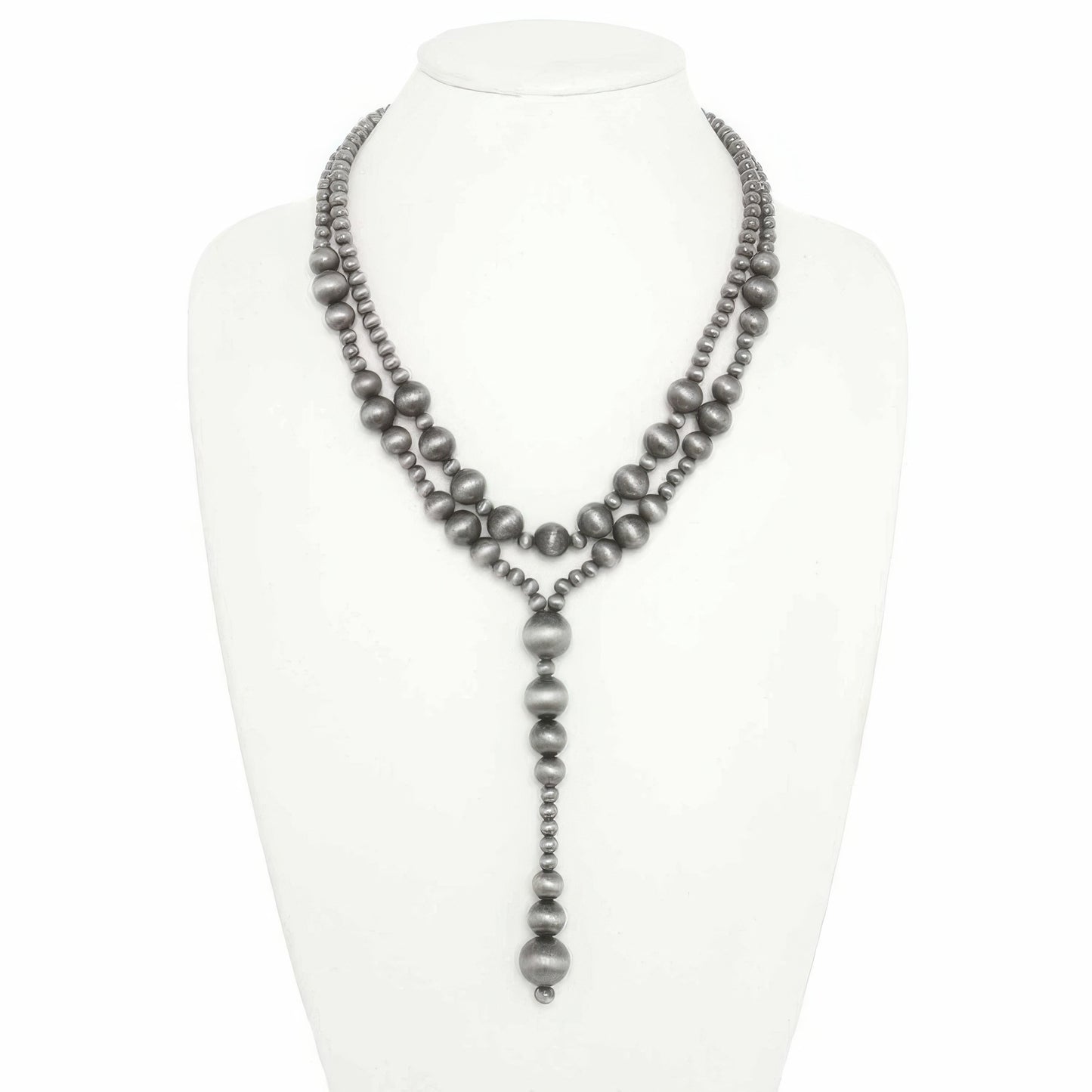 Western Multi Strand Beaded Lariat Necklace - Tigbul's Variety Fashion Shop