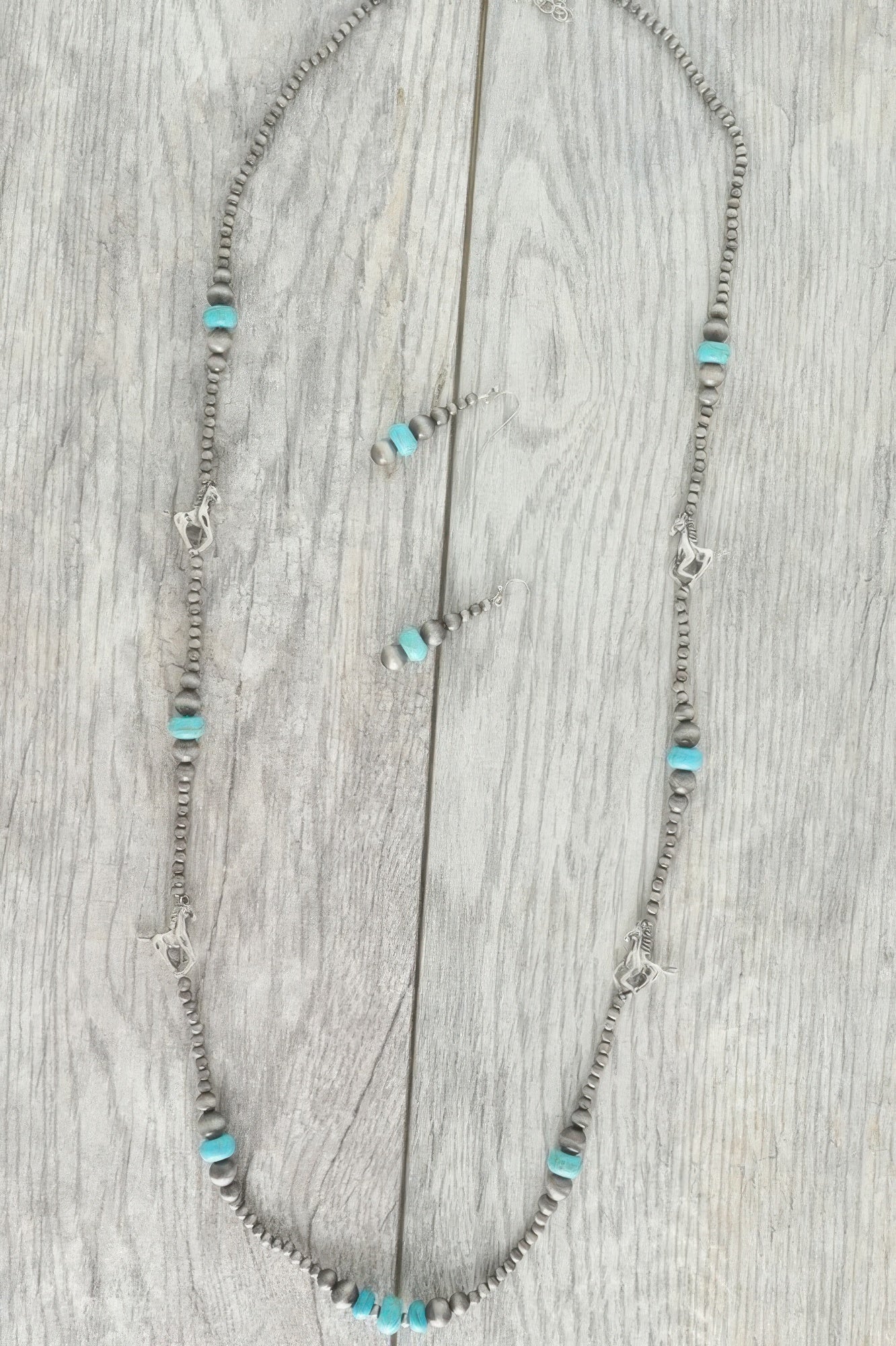 Western Navajo Pearl Equestrian Necklace Set - Tigbul's Variety Fashion Shop