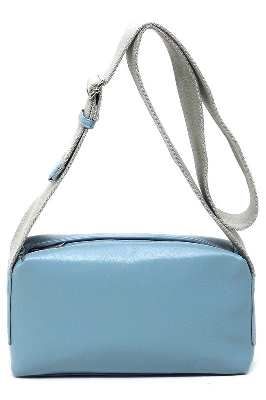 Wide Guitar Strap Boxy Crossbody Bag - Tigbul's Variety Fashion Shop