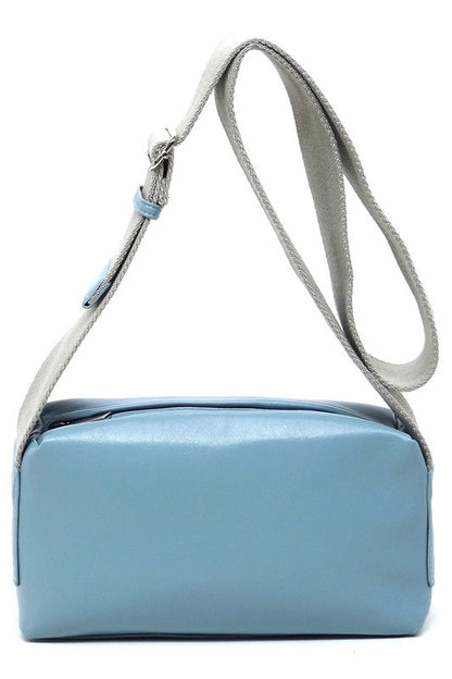 Wide Guitar Strap Boxy Crossbody Bag - Tigbul's Variety Fashion Shop