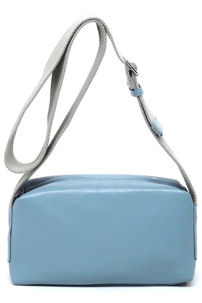 Wide Guitar Strap Boxy Crossbody Bag - Tigbul's Variety Fashion Shop