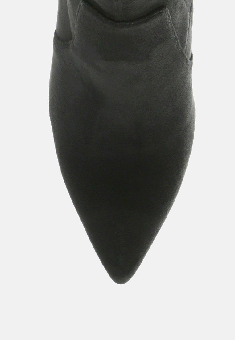 Zahara Suede Bootie - Tigbul's Variety Fashion Shop