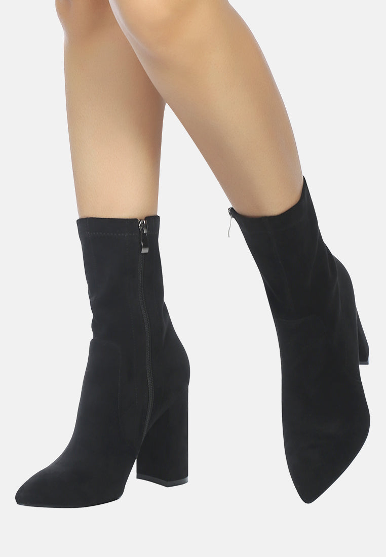 Zahara Suede Bootie - Tigbul's Variety Fashion Shop
