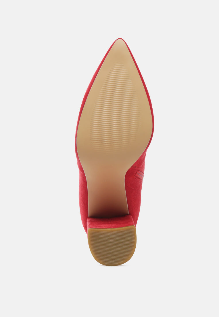 Zahara Suede Bootie - Tigbul's Variety Fashion Shop