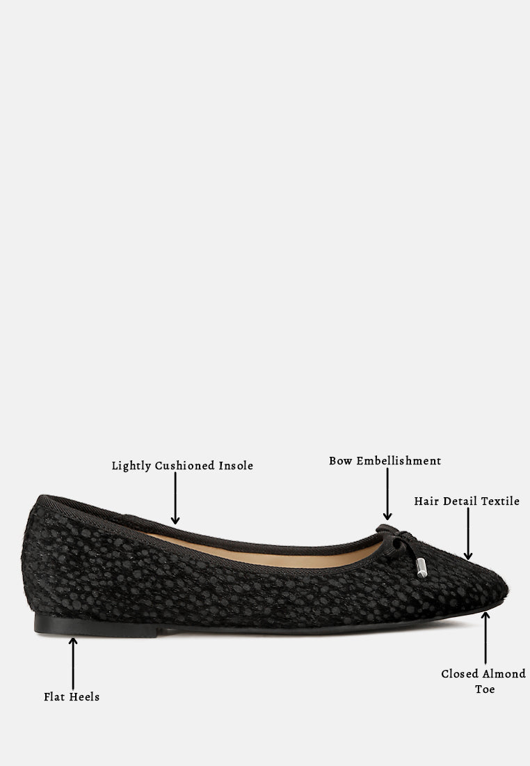 Ziggy Animal Print Flat Bow Ballerinas - Tigbul's Variety Fashion Shop