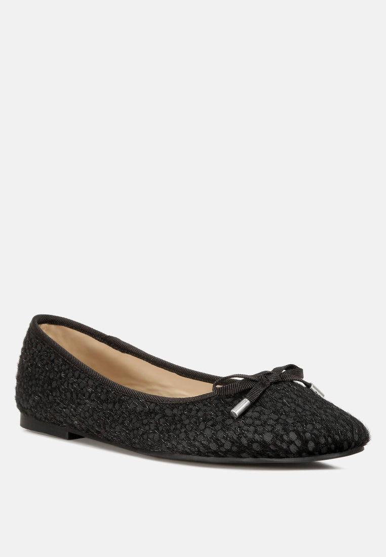 Ziggy Animal Print Flat Bow Ballerinas - Tigbul's Variety Fashion Shop