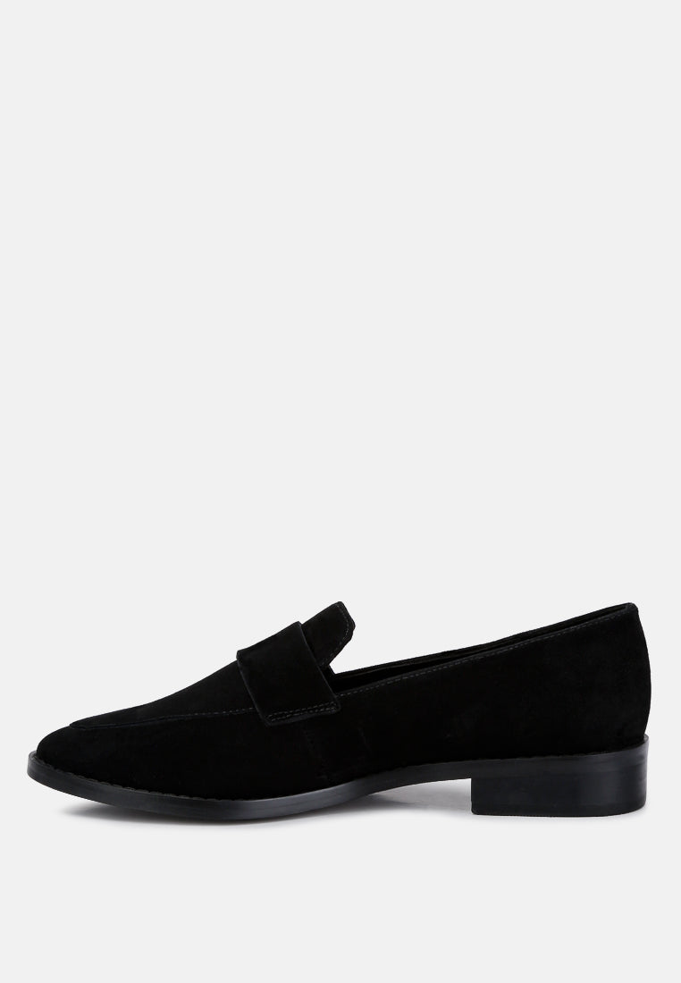 Zofia Suede Penny Loafers - Tigbul's Variety Fashion Shop