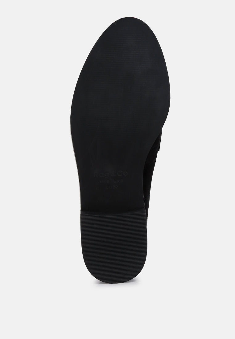Zofia Suede Penny Loafers - Tigbul's Variety Fashion Shop
