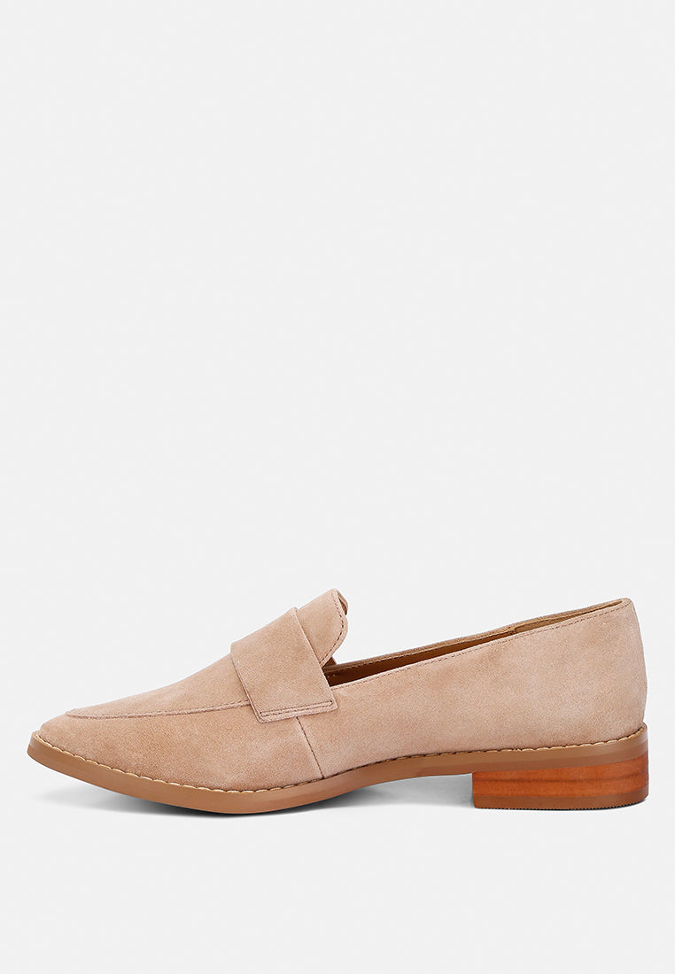 Zofia Suede Penny Loafers - Tigbul's Variety Fashion Shop