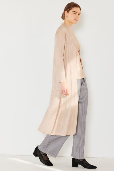 Marina West Swim Pleated Long Sleeve Cardigan - Tigbuls Variety Fashion