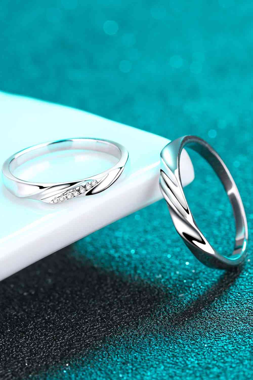 Minimalist 925 Sterling Silver Rhodium-Plated Ring Men/Womens - Tigbuls Variety Fashion