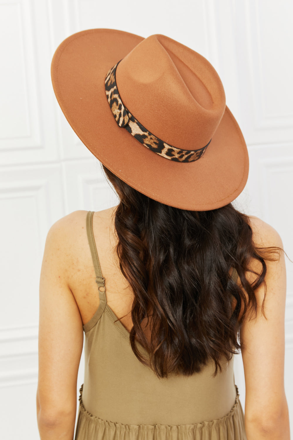 Fame In The Wild Leopard Detail Fedora Hat - Tigbuls Variety Fashion
