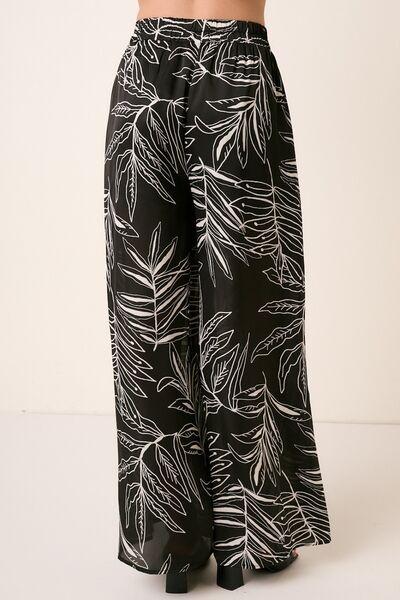 Mittoshop Printed Wide Leg Pants - Tigbuls Variety Fashion