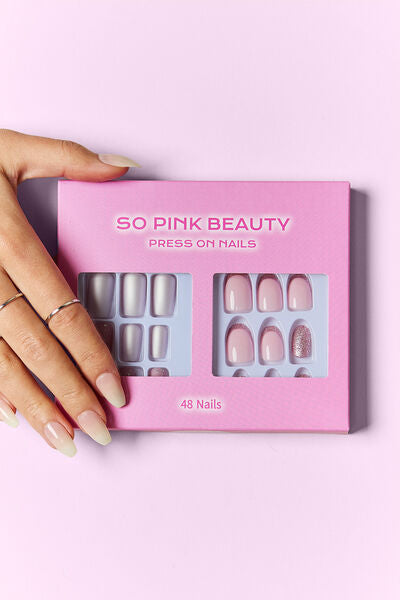 SO PINK BEAUTY Press On Nails 2 Packs - Tigbuls Variety Fashion