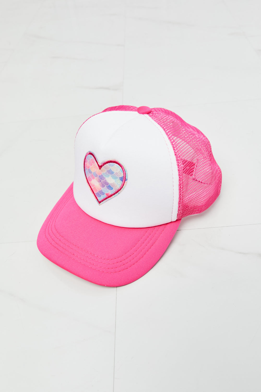 Fame Falling For You Trucker Hat in Pink - Tigbuls Variety Fashion