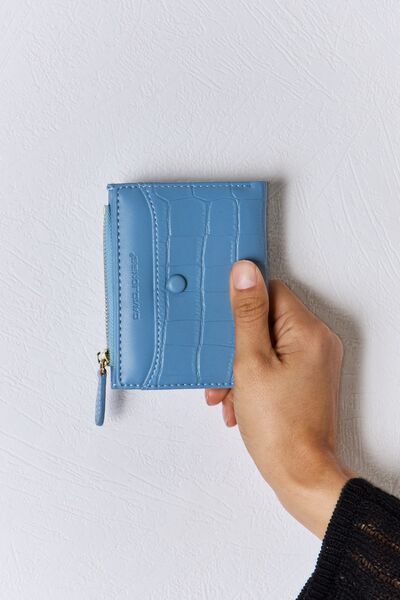 David Jones Texture PU Leather Mini Wallet - Tigbuls Variety Fashion