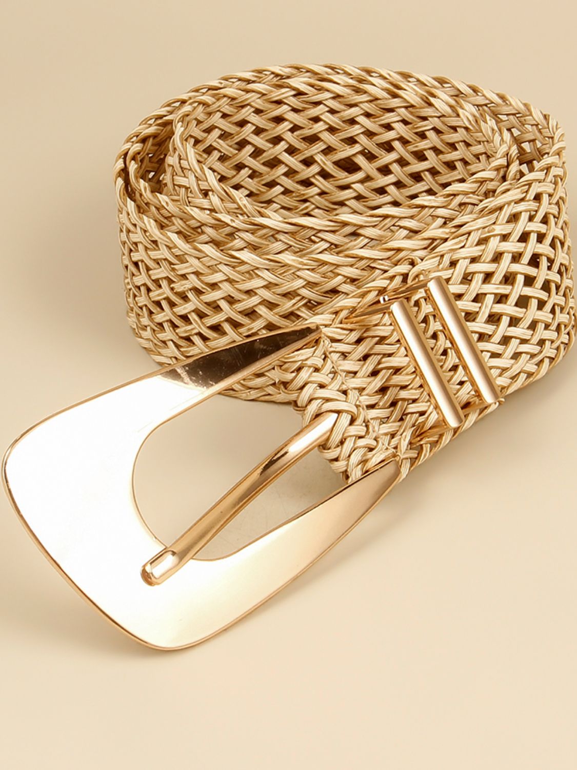 Irregular Buckle Braid Belt - Tigbul's Fashion