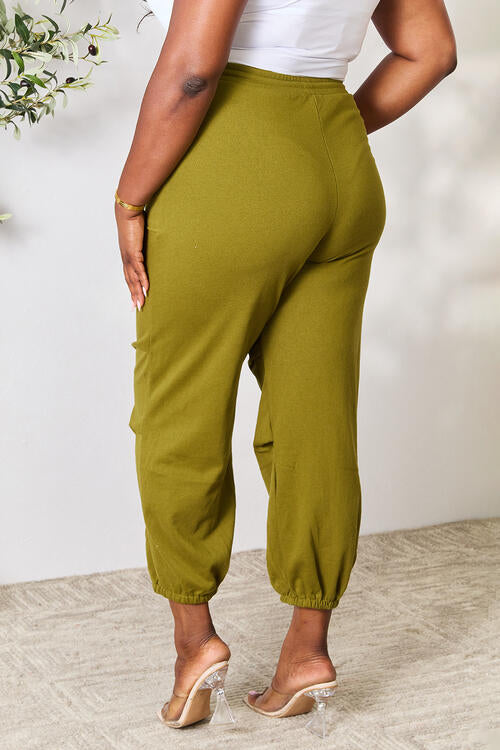 Green Drawstring Sweatpants with pockets - Tigbuls Variety Fashion