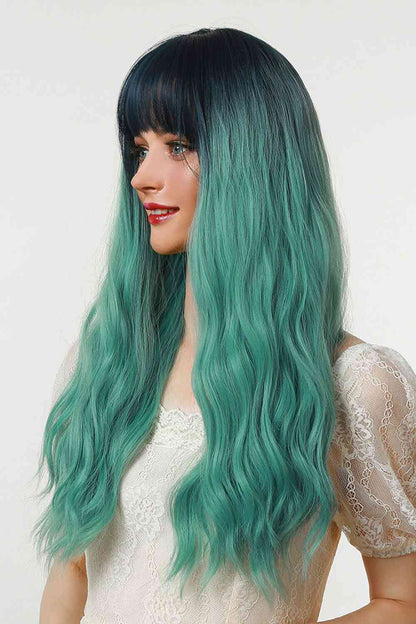 13*1" Full-Machine Wigs Synthetic Long Wave 26" in Seafoam Ombre - Tigbuls Variety Fashion