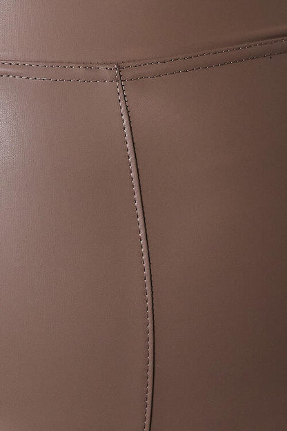 Taupe High Waist Skinny Pants | Tigbuls Variety Fashion