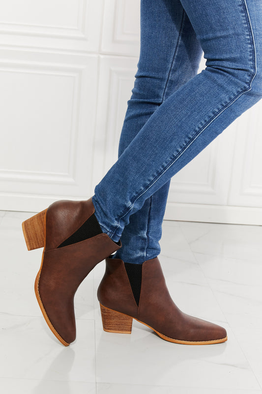 Women's Brown Point Toe Ankle Boots - Tigbul's Fashion