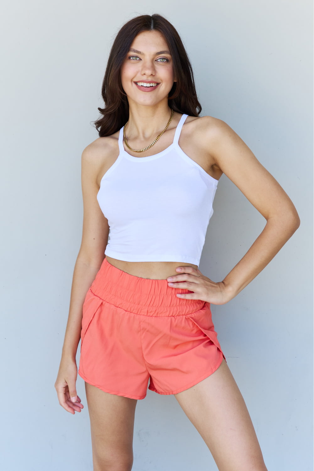 Ninexis Everyday Staple Soft Modal Short Strap Ribbed Tank Top in  Off White - Tigbul's Fashion