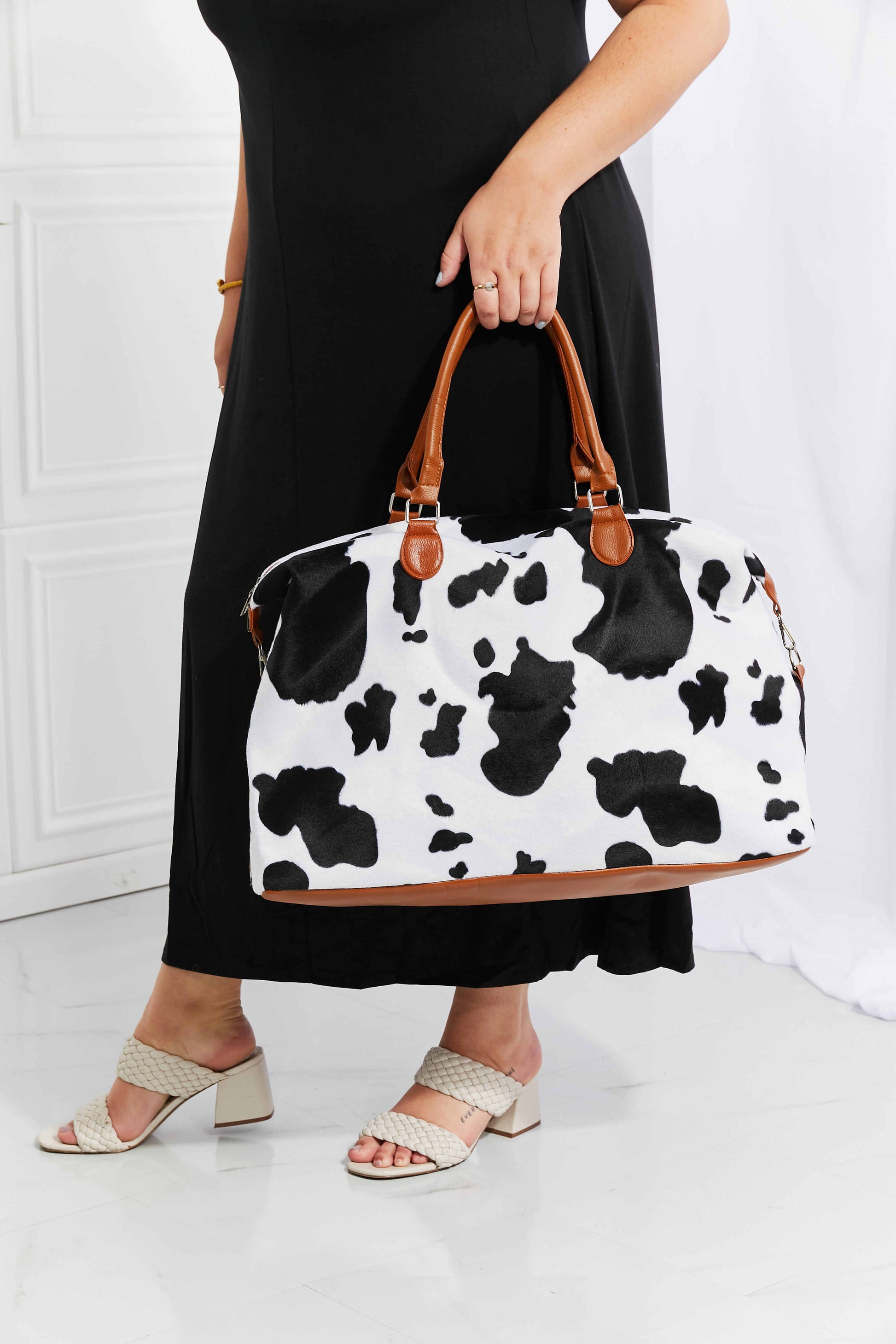 Animal Print Plush Weekender Bag - Tigbul's Fashion