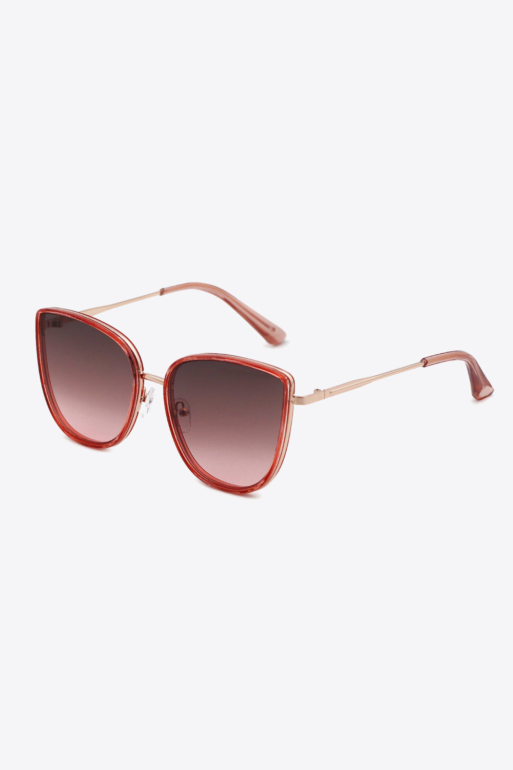 Full Rim Metal-Plastic Hybrid Frame Sunglasses - Tigbul's Fashion