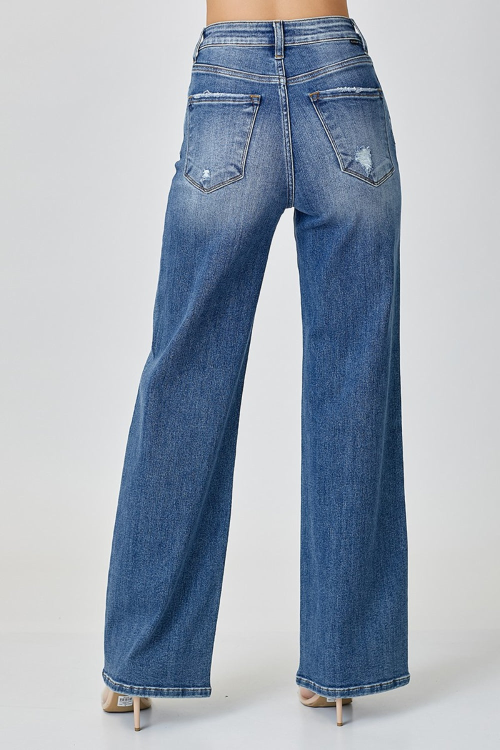 RISEN High Waist Wide Leg Jeans - Tigbuls Variety Fashion