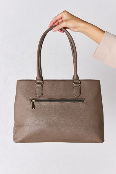 David Jones Structured PU Leather Handbag - Tigbuls Variety Fashion