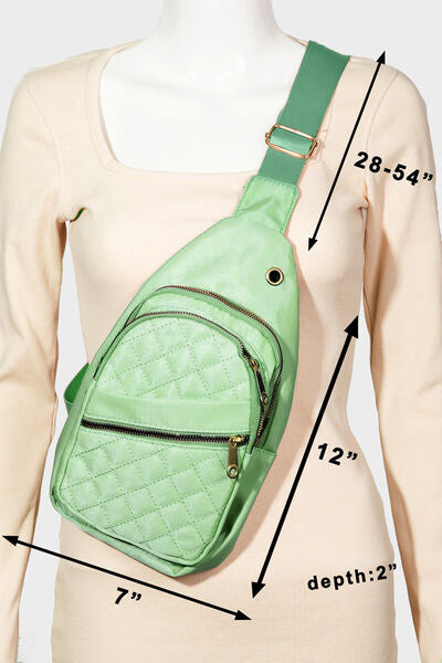 Fame Multi-Layer Zipper Crossbody Bag - Tigbuls Variety Fashion