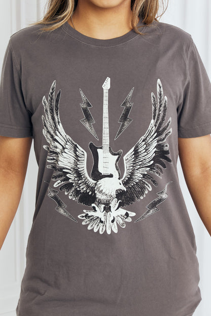 mineB Full Size Eagle Graphic Tee Shirt - Tigbul's Fashion