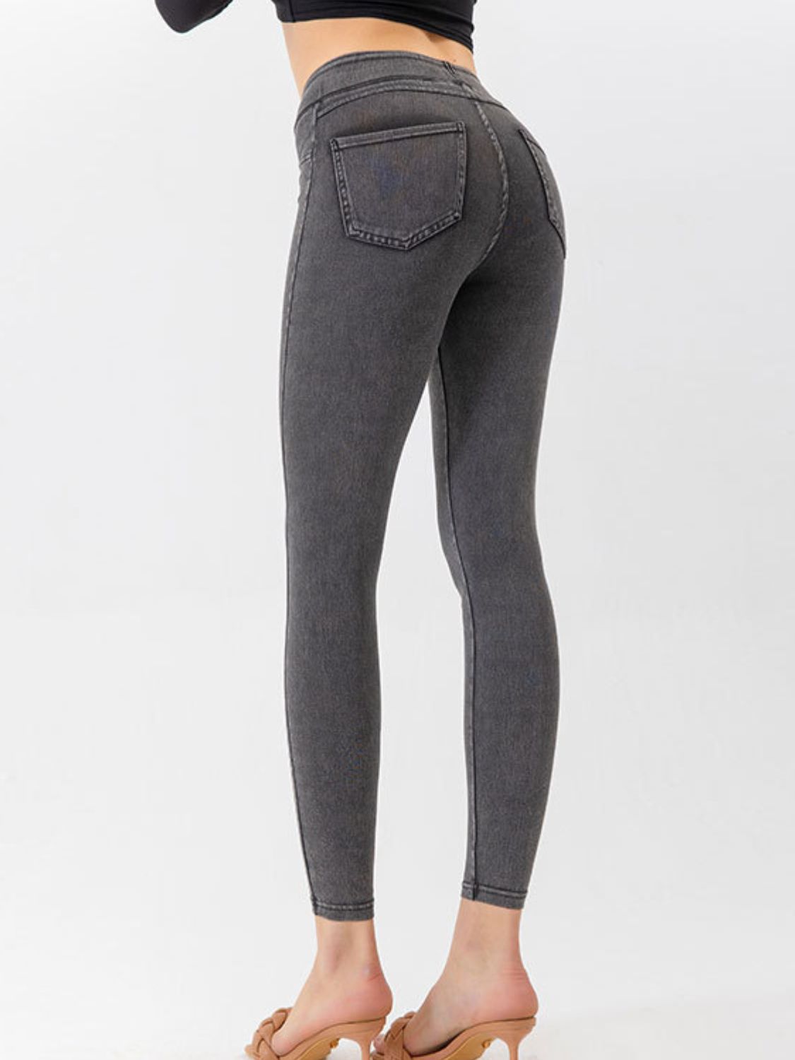 High Waist Cropped Jeans - Tigbul's Fashion