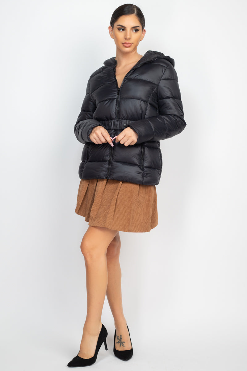 A-line Corduroy Pleated Mini Skirt - Tigbul's Fashion
