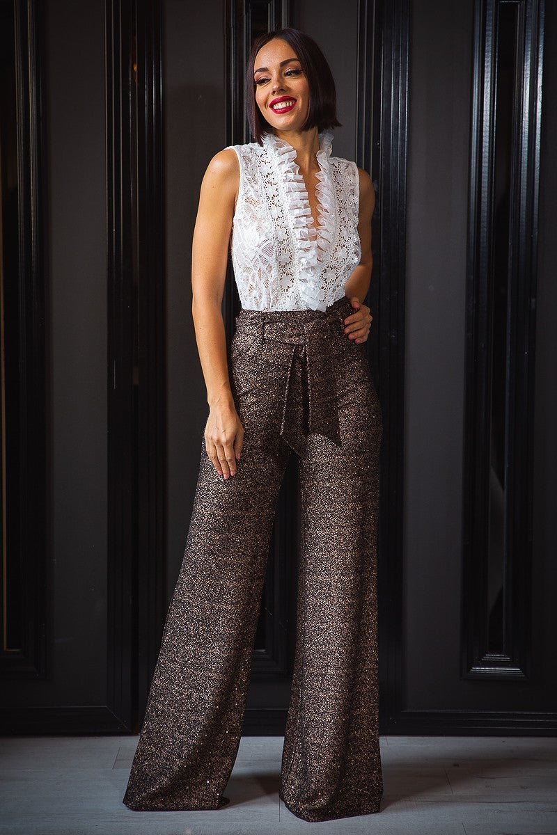Shiny Paillette Pants - Tigbuls Variety Fashion