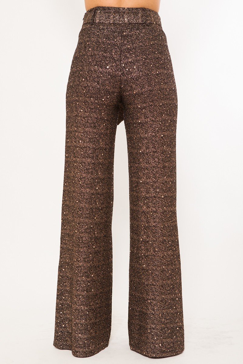 Shiny Paillette Pants - Tigbuls Variety Fashion