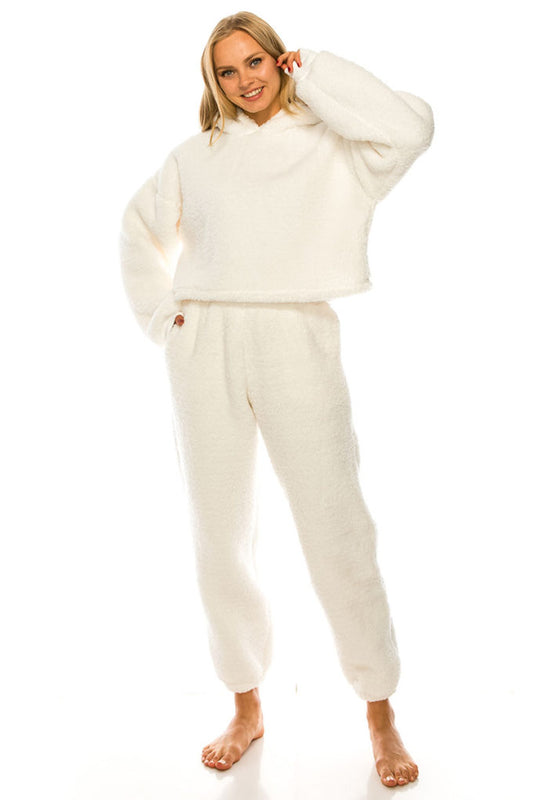 Size Small Ivory 2 Piece Pajama Set - Tigbuls Variety Fashion