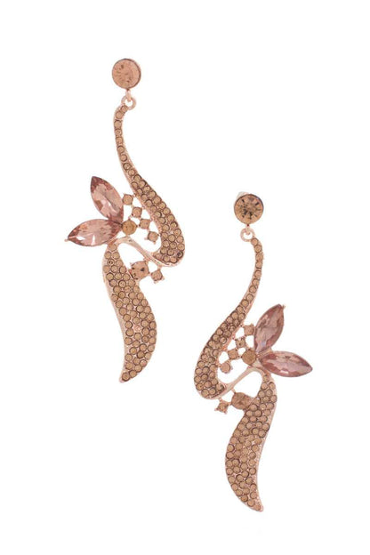 Rhinestone Dangle Earring - Tigbuls Variety Fashion