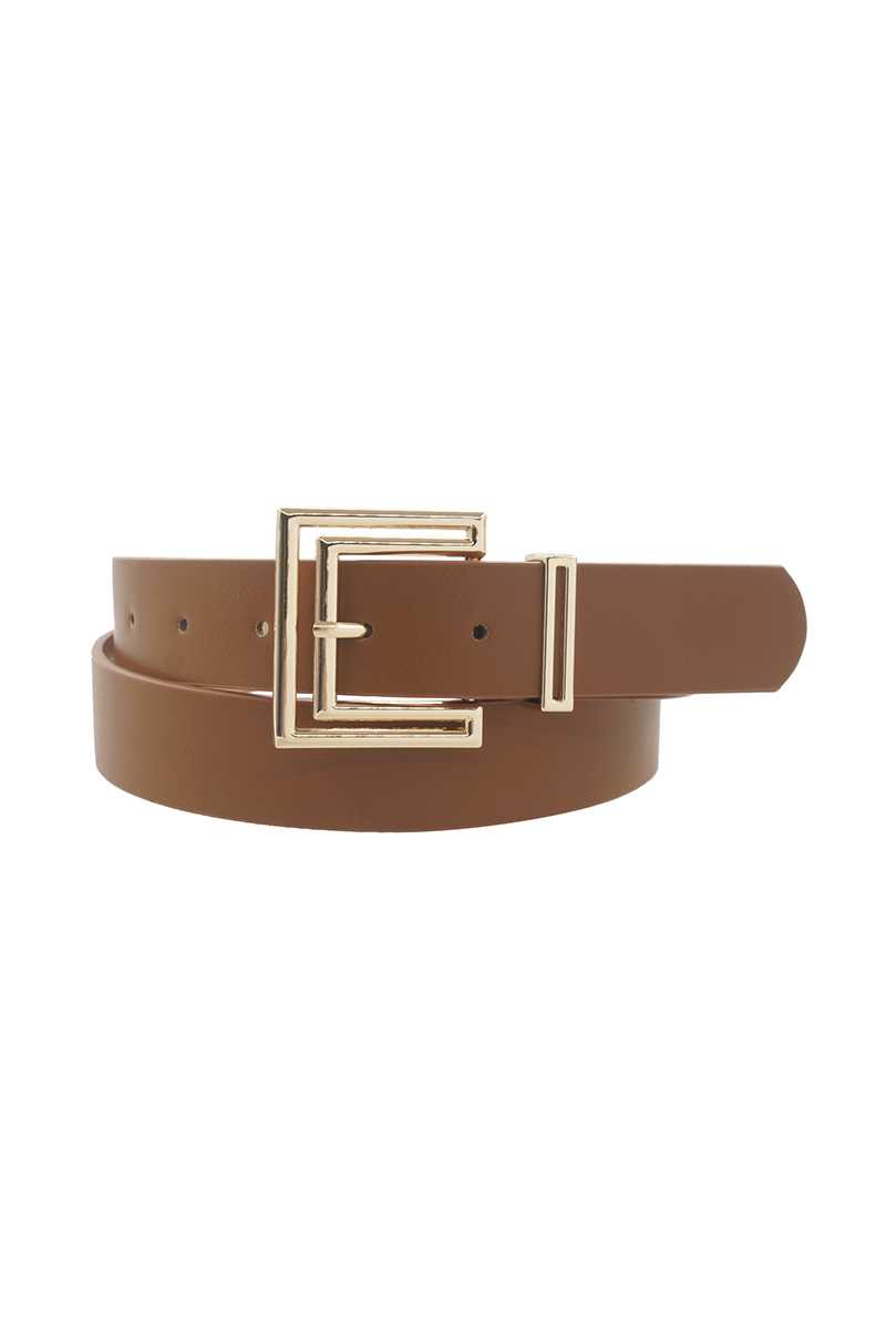Outline Cutout Square Buckle Belt - Tigbuls Variety Fashion