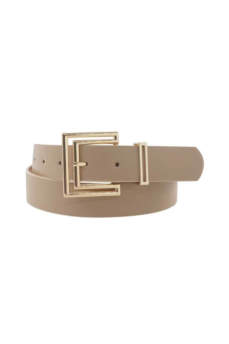 Outline Cutout Square Buckle Belt - Tigbuls Variety Fashion