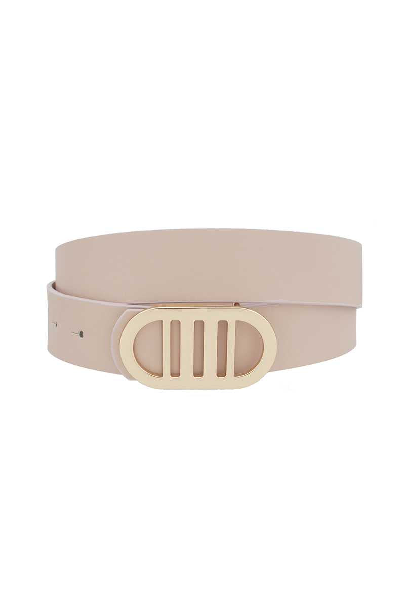 Modern Gridded Oval Standard Belt - Tigbuls Variety Fashion