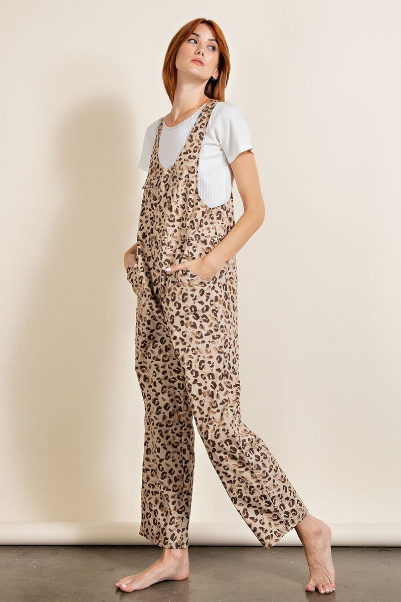 Animal/leopard Printed Jumpsuit - Tigbuls Variety Fashion