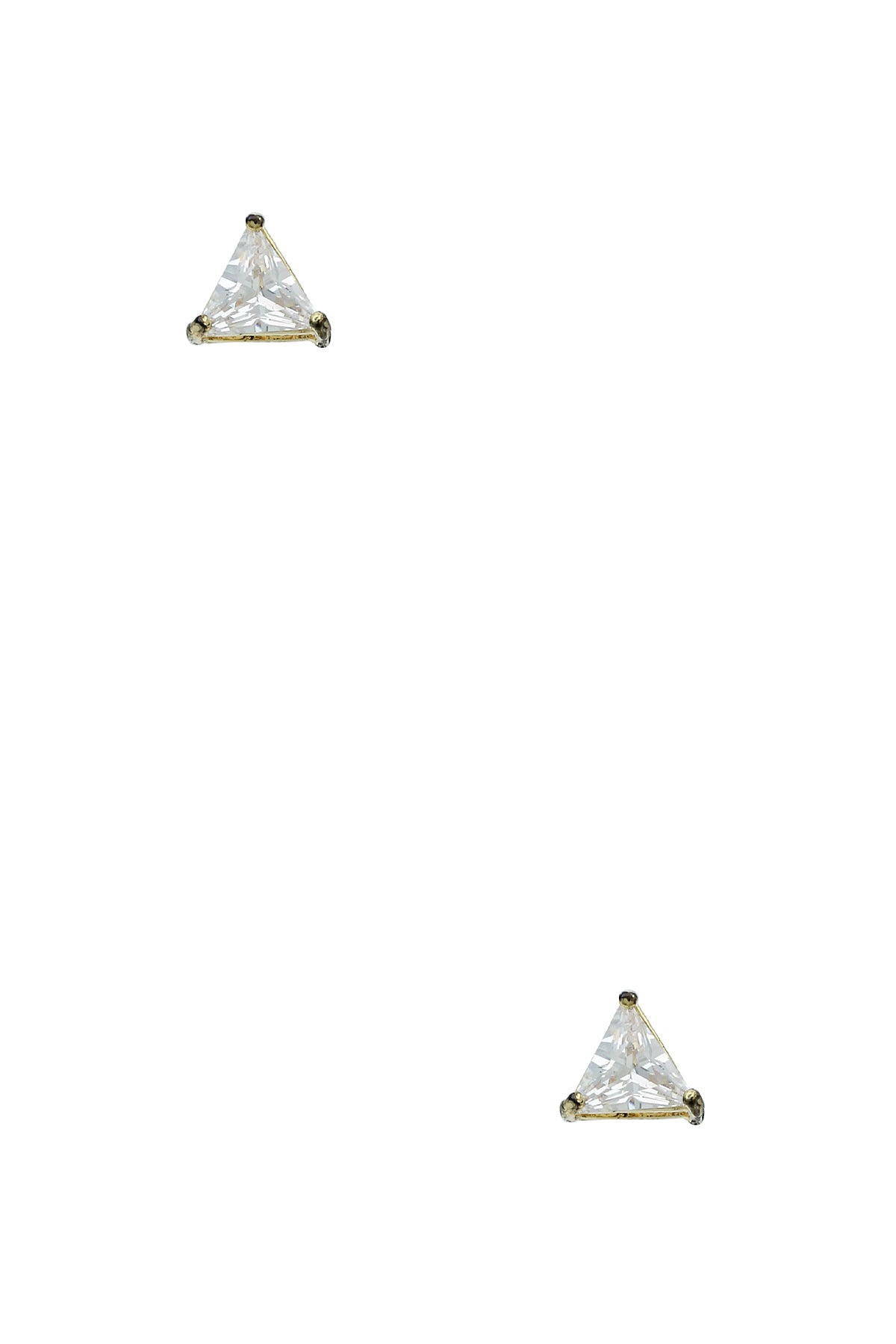 Triangle 7mm Crystal Stud Earring - Tigbuls Variety Fashion