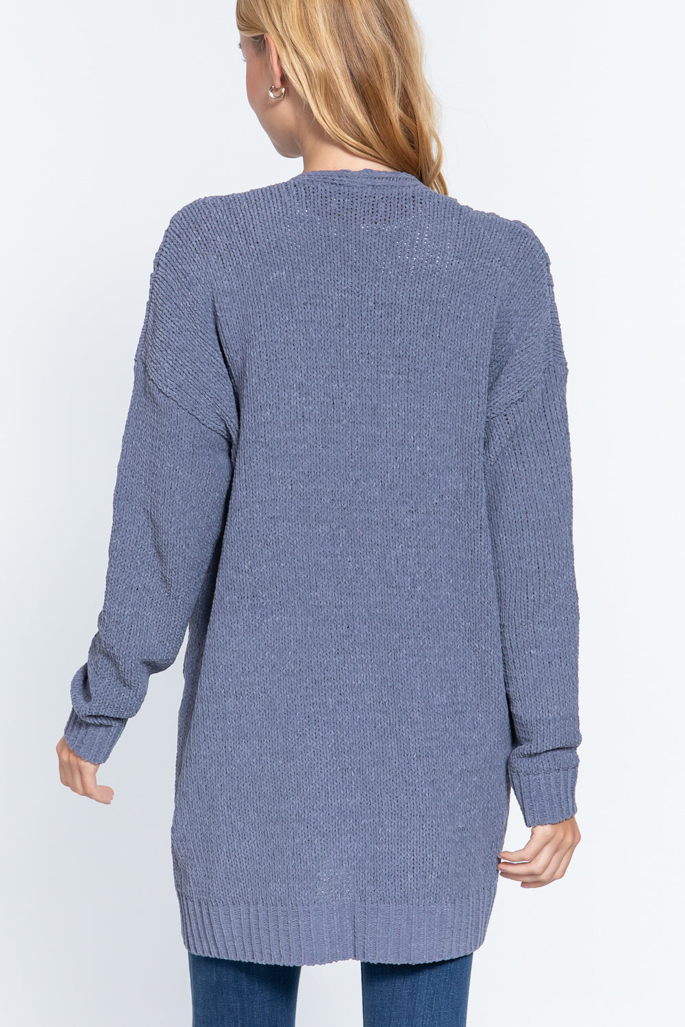 Chenille Sweater Cardigan - Tigbul's Fashion