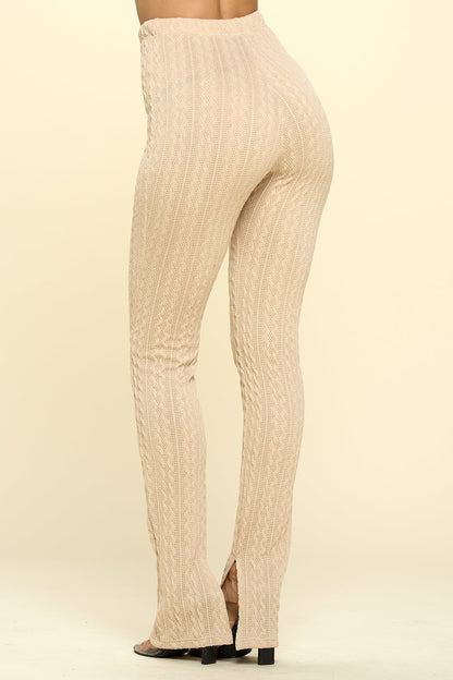 Knit High Rise Leggings - Tigbul's Fashion