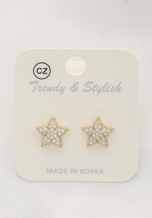 Crystal Star Post Earring - Tigbul's Fashion