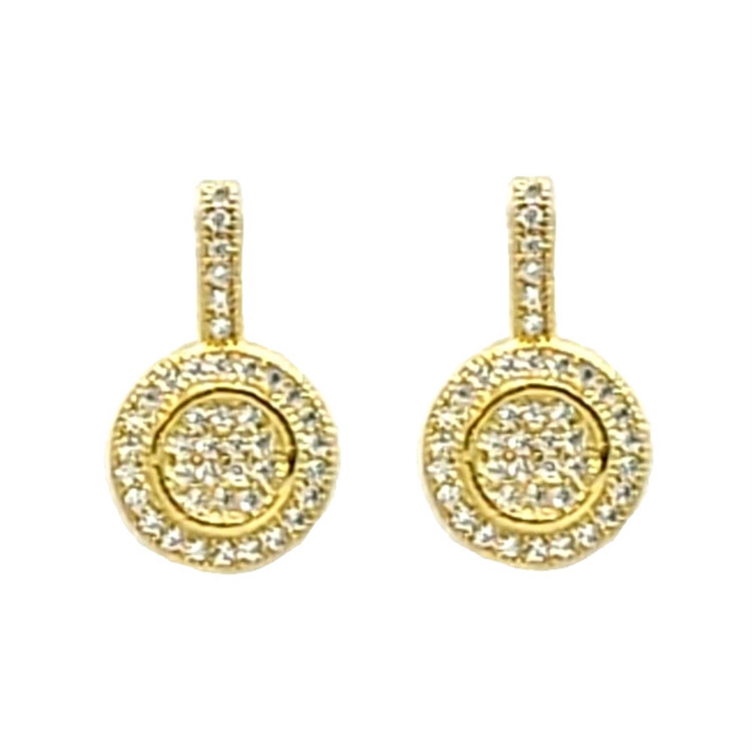 Round Crystal Earring - Tigbul's Fashion