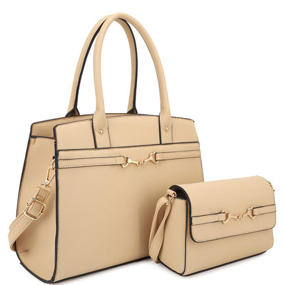 Handle Satchel & Crossbody Bag Set | Tigbuls Variety Fashion