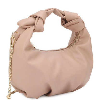 Smooth Round Handle Zipper Bag - Tigbul's Fashion